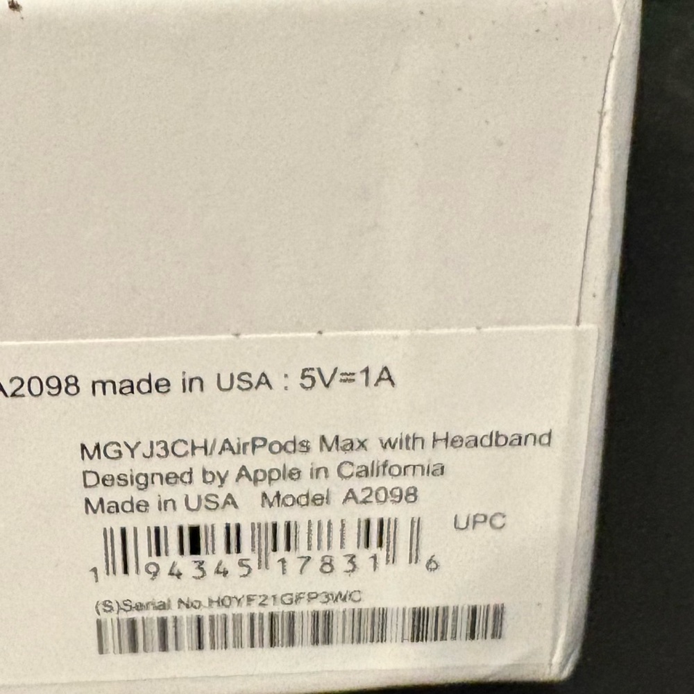 Apple AirPods Max Packaging with Branding